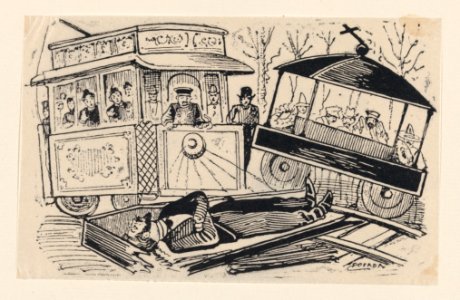 Collision between a trolley and a hearse MET DP869602