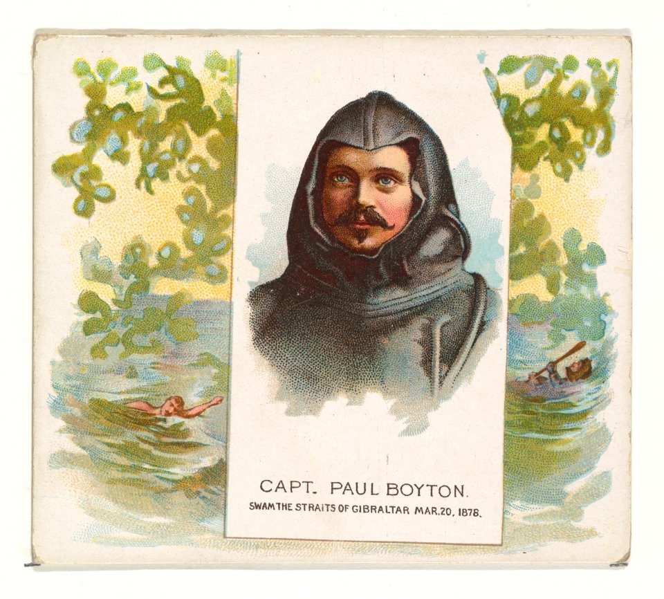Captain Paul Boyton, Swam the Straits of Gibraltar, from World's Champions, Second Series (N43) for Allen & Ginter Cigarettes MET DP839332