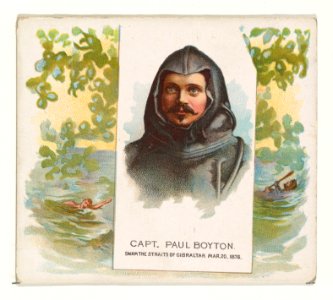 Captain Paul Boyton, Swam the Straits of Gibraltar, from World's Champions, Second Series (N43) for Allen & Ginter Cigarettes MET DP839332