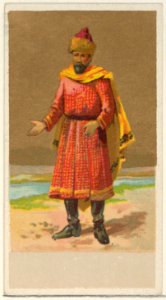Circassia, from the Natives in Costume series (N16), Teofani Issue, for Allen & Ginter Cigarettes Brands MET DP834870. Free illustration for personal and commercial use.
