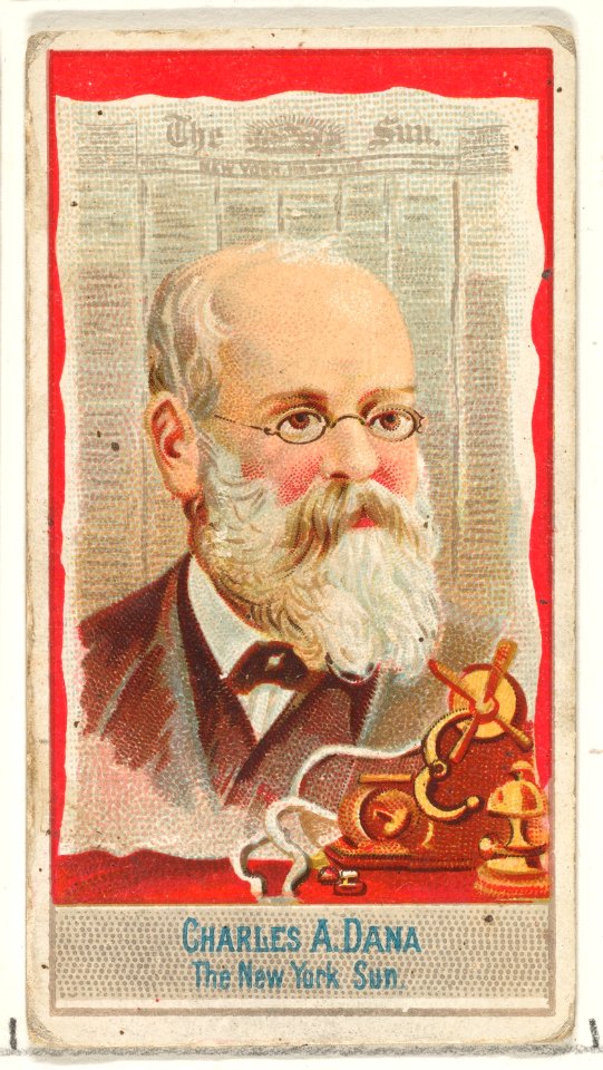 Charles A. Dana, The New York Sun, from the American Editors series (N1) for Allen & Ginter Cigarettes Brands MET DP827837