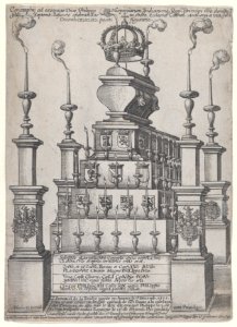 Catafalque of Philip II, King of Spain, in Antwerp Cathedral, December 8, 1598 MET DP855331