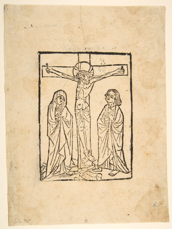 Christ on the Cross, with the Virgin and Saint John MET DP813493