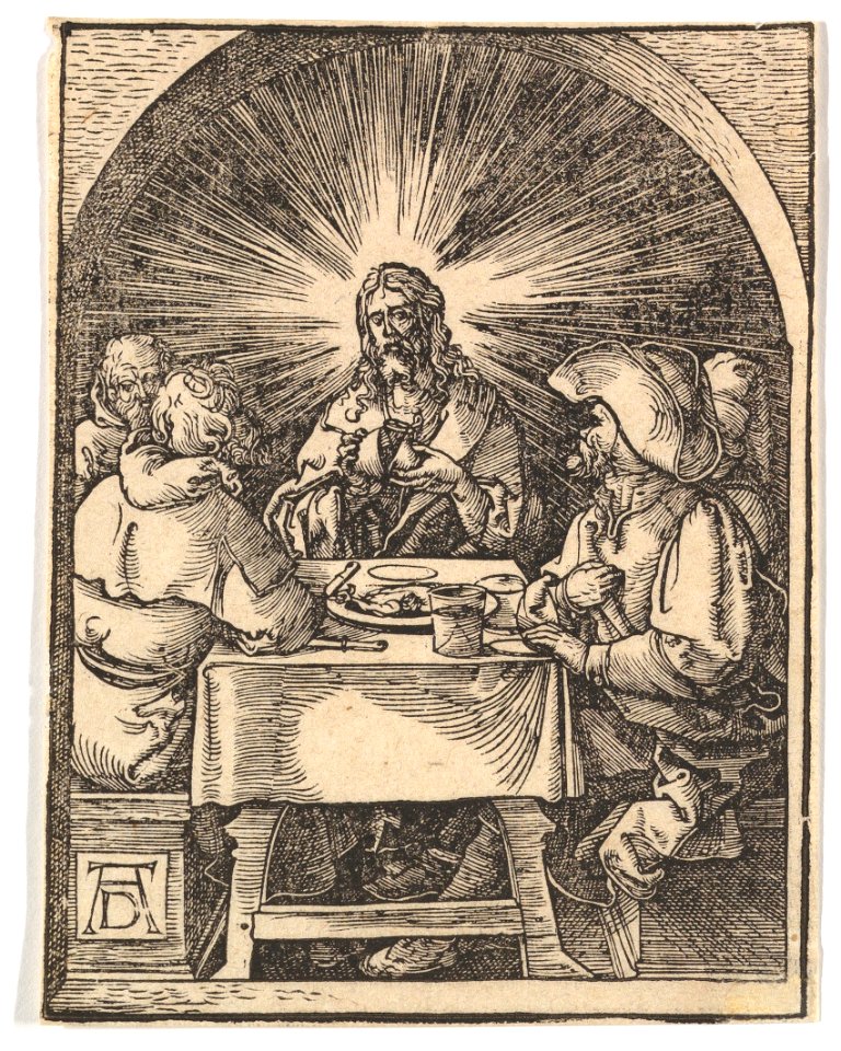 Christ in Emmaus, from The Small Passion (copy) MET DP820395