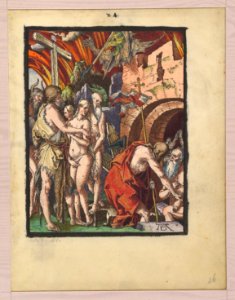 Christ in Limbo, from the Small Woodcut Passion MET DP820403