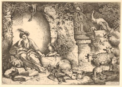 Circe changing the companions of Ulysses into beasts MET DP832221