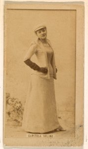 Capitola Urline, from the Actresses series (N245) issued by Kinney Brothers to promote Sweet Caporal Cigarettes MET DP859749