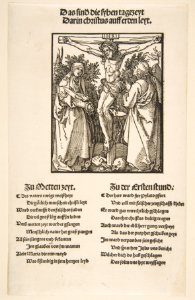 Christ on the Cross between the Virgin and Saint John (first sheet of two) MET DP816067