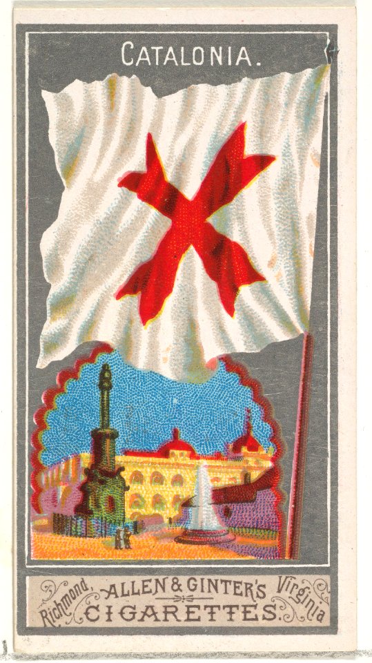 Catalonia, from the City Flags series (N6) for Allen & Ginter Cigarettes Brands MET DP829251