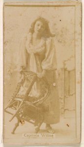 Capitola Wiline, from the Actresses series (N245) issued by Kinney Brothers to promote Sweet Caporal Cigarettes MET DP859910