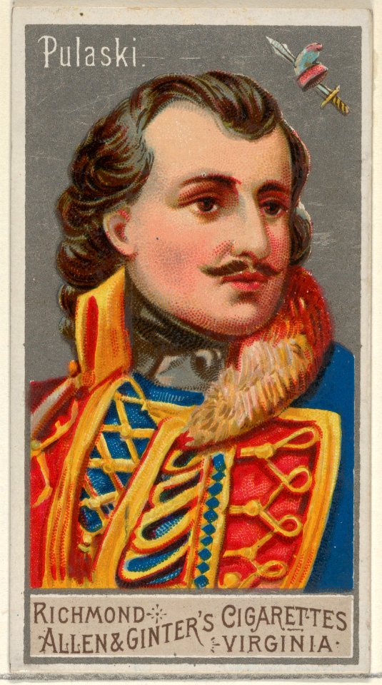 Casimir Pulaski, from the Great Generals series (N15) for Allen & Ginter Cigarettes Brands MET DP834794