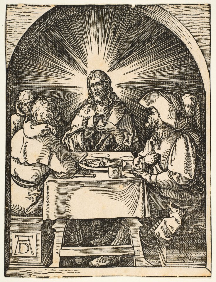 Christ in Emmaus, from The Small Passion MET DP816011
