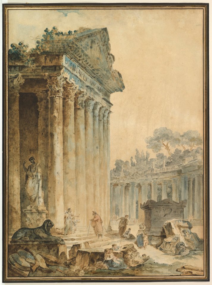 Capriccio with an Ancient Temple MET DP823635