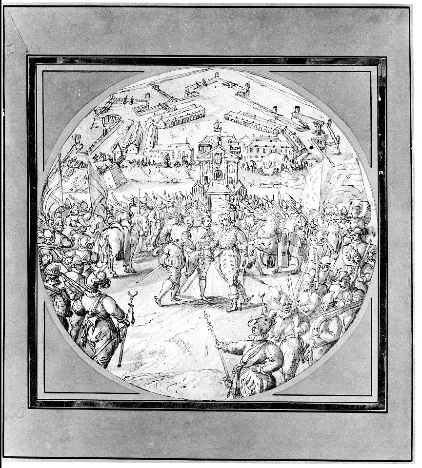 Captain de Bours handing over the Keys to the Citadel of Antwerp to the Estates General MET 260209