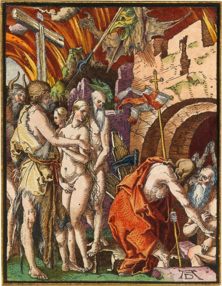 Christ in Limbo, from the Small Woodcut Passion MET DT10619