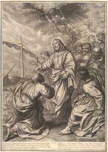 Christ Giving Custody of His Herds to St. Peter, from The Passion of Christ, plate 30 MET DP835977