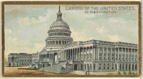 Capitol of the United States in Washington, from the General Government and State Capitol Buildings series (N14) for Allen & Ginter Cigarettes Brands MET DP834710