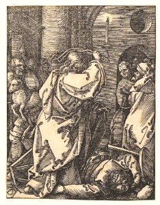 Christ Expelling the Money Lenders, from The Small Passion MET DP820440