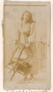 Capitola Wiline, from the Actresses series (N245) issued by Kinney Brothers to promote Sweet Caporal Cigarettes MET DP859965