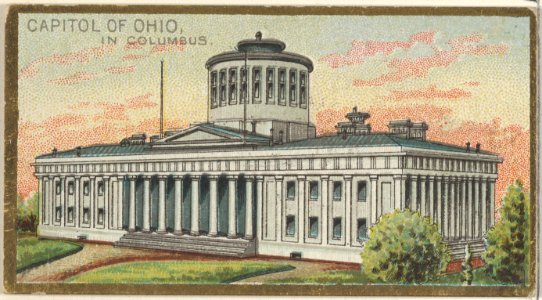 Capitol of Ohio in Columbus, from the General Government and State Capitol Buildings series (N14) for Allen & Ginter Cigarettes Brands MET DP834740