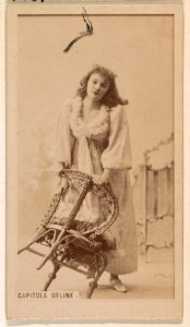 Capitola Urline, from the Actresses series (N245) issued by Kinney Brothers to promote Sweet Caporal Cigarettes MET DP859750