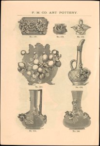 Catalogue of the F.M. Co., Art Pottery, Barbotine Vases, Baskets, Jardineres, &c. MET DP241614