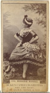 Card Number 194, Rosine Roski, from the Actors and Actresses series (N145-5) issued by Duke Sons & Co. to promote Cameo Cigarettes MET DP840152