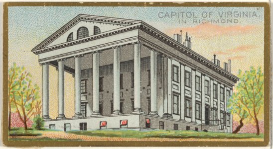 Capitol of Virginia in Richmond, from the General Government and State Capitol Buildings series (N14) for Allen & Ginter Cigarettes Brands MET DP834730