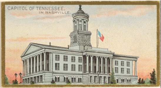 Capitol of Tennessee in Nashville, from the General Government and State Capitol Buildings series (N14) for Allen & Ginter Cigarettes Brands MET DP834742