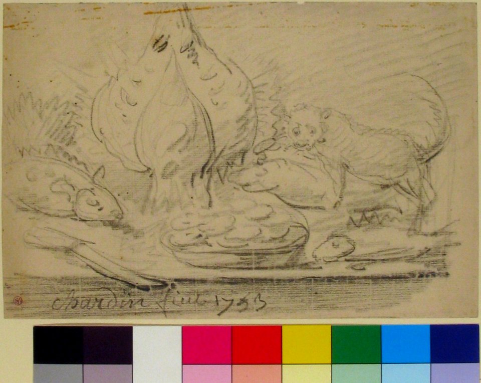 Cat Surveying Fish and Fowl on a Table MET 1975.131.93