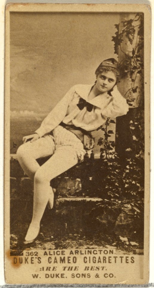 Card Number 362, Alice Arlington, from the Actors and Actresses series (N145-5) issued by Duke Sons & Co. to promote Cameo Cigarettes MET DP840036