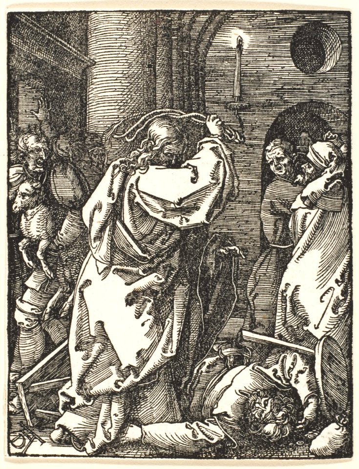 Christ Expelling the Money Lenders, from The Small Passion MET DP124735