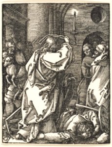 Christ Expelling the Money Lenders, from The Small Passion MET DP124735