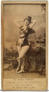 Card Number 341, Mary Cawley, from the Actors and Actresses series (N145-3) issued by Duke Sons & Co. to promote Cross Cut Cigarettes MET DP839715
