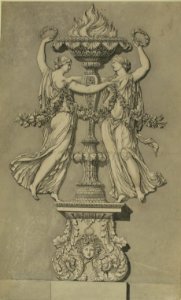 Candelabrum with Two Victory Figures (for 'Ornamenti Diversi') MET 60.576.12