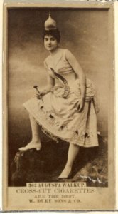 Card Number 362, Augusta Walkup, from the Actors and Actresses series (N145-3) issued by Duke Sons & Co. to promote Cross Cut Cigarettes MET DP839858