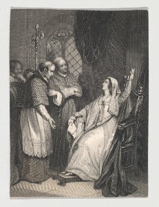 Catherine of Aragon and Cardinal Wolsey (Shakespeare, King Henry VIII, Act 3, Scene 1) MET DP870111