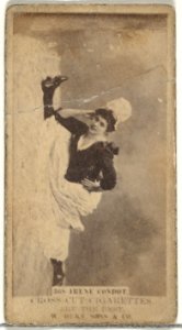Card Number 368, Irene Condot, from the Actors and Actresses series (N145-3) issued by Duke Sons & Co. to promote Cross Cut Cigarettes MET DP839723