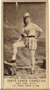 Card Number 348, Rosa Wilson, from the Actors and Actresses series (N145-5) issued by Duke Sons & Co. to promote Cameo Cigarettes MET DP840183
