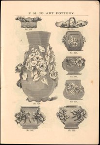 Catalogue of the F.M. Co., Art Pottery, Barbotine Vases, Baskets, Jardineres, &c. MET DP241617