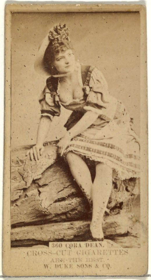 Card Number 360, Cora Dean, from the Actors and Actresses series (N145-3) issued by Duke Sons & Co. to promote Cross Cut Cigarettes MET DP839728