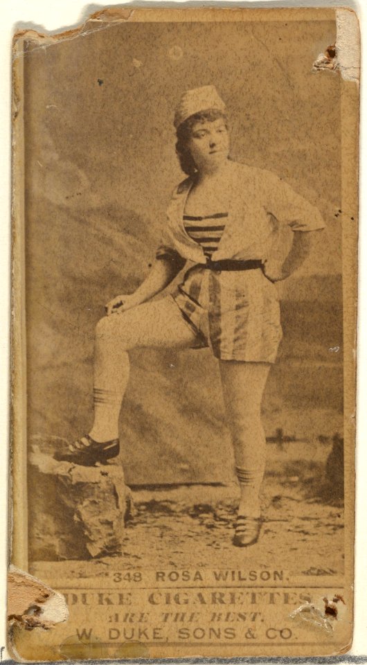 Card Number 348, Rosa Wilson, from the Actors and Actresses series (N145-7) issued by Duke Sons & Co. to promote Duke Cigarettes MET DP840542