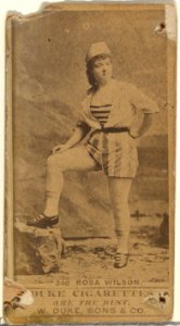 Card Number 348, Rosa Wilson, from the Actors and Actresses series (N145-7) issued by Duke Sons & Co. to promote Duke Cigarettes MET DP840542