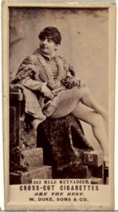 Card Number 342, Mlle. Meynadier, from the Actors and Actresses series (N145-3) issued by Duke Sons & Co. to promote Cross Cut Cigarettes MET DP839801
