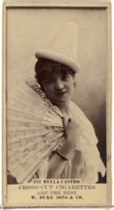 Card Number 393, Della Castro, from the Actors and Actresses series (N145-3) issued by Duke Sons & Co. to promote Cross Cut Cigarettes MET DP839714