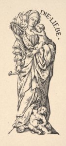 Charity (Die Liebe), from The Seven Virtues, in Holzschnitte alter Meister gedruckt von den Originalstöcken der Sammlung Derschau im besitz des Staatlichen Kupferstich-kabinetts zu Berlin MET DP834011