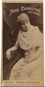 Card Number 35, Kate Castleton, from the Actors and Actresses series (N145-6) issued by Duke Sons & Co. to promote Duke Cigarettes MET DP840243