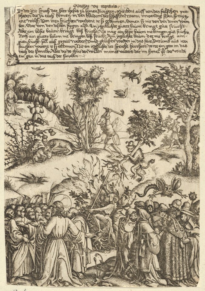 Christ Denouncing False Prophets and Pharisees- Illustration to Matthew 7- 15-21 MET DP835948