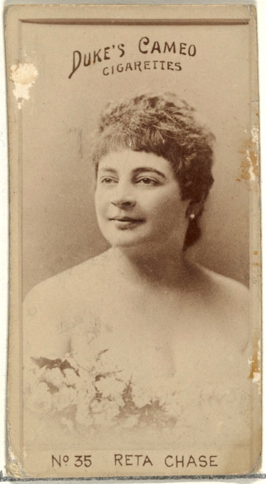 Card Number 35, Rita Chase, from the Actors and Actresses series (N145-4) issued by Duke Sons & Co. to promote Cameo Cigarettes MET DP839908