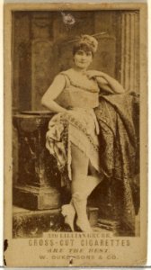 Card Number 339, Lillian Grubb, from the Actors and Actresses series (N145-3) issued by Duke Sons & Co. to promote Cross Cut Cigarettes MET DP839764